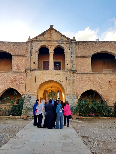 FEG AGM guided tour in Arcadi monastery, 2018 in Crete © FEG by Efi Kalampoukidou