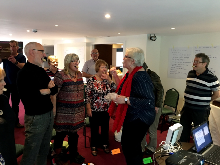Voice as part of the Art of Guiding course in 2018 in Llandudno, Wales © FEG by Mary Kemp Clarke